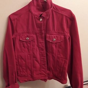 Red Denim Jacket